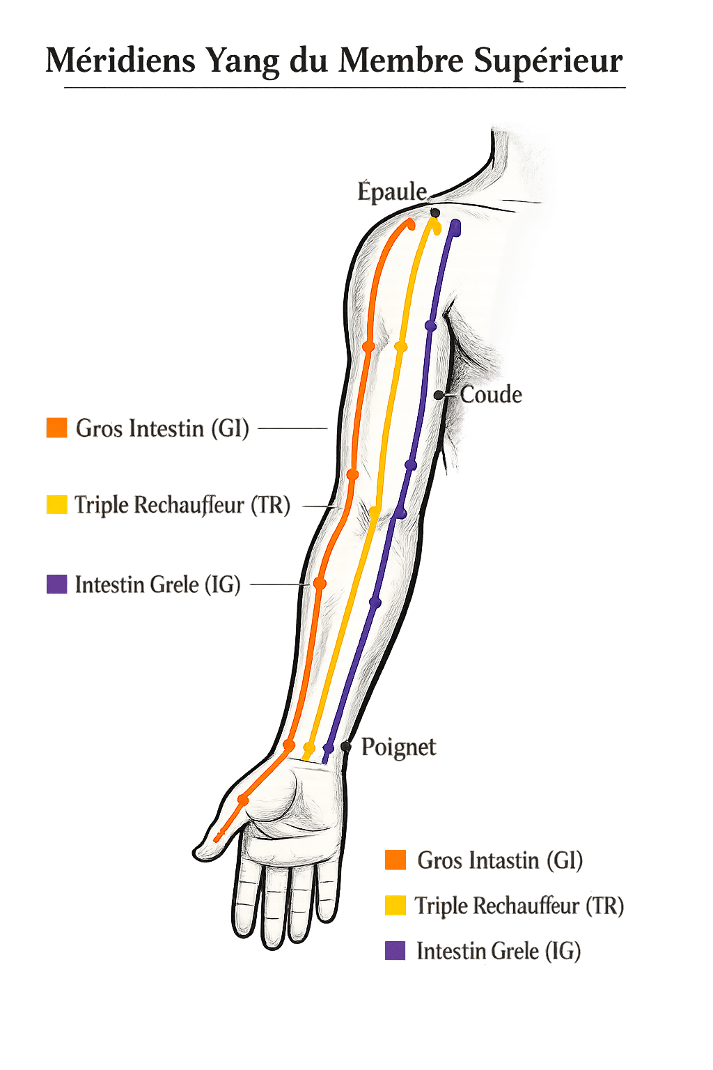 Bras droit (vue externe : postérieure)